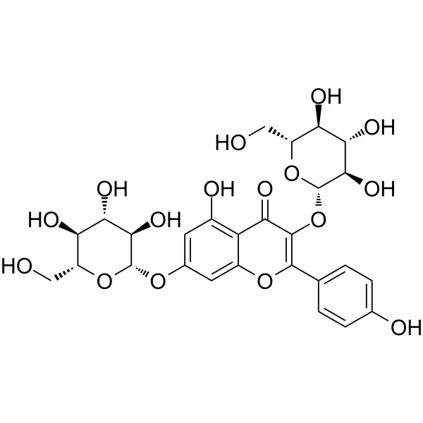 Kaempferol-3,7-di-O-β-glucoside (Kaempferol 3,7-diglucoside) 25615-14-9